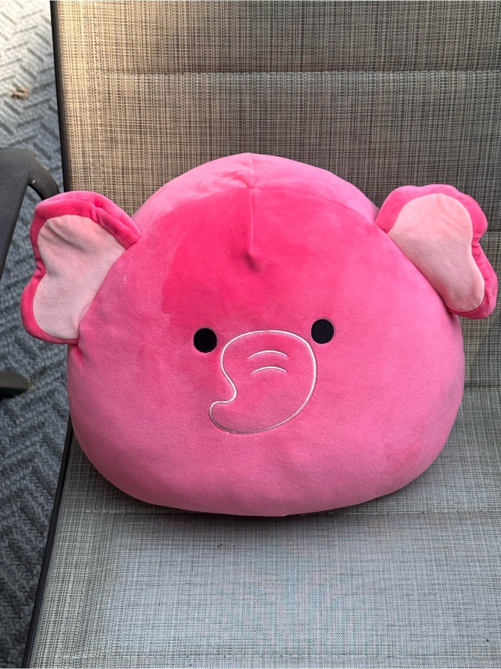 Squishmallows Pink Elephant Plush Pillow